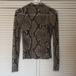 Windsor Sheer Snake Print Top
